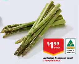 ALDI Australian Asparagus bunch offer
