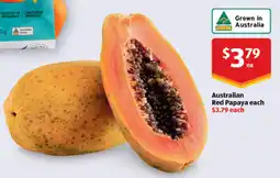 ALDI Australian Red Papaya offer
