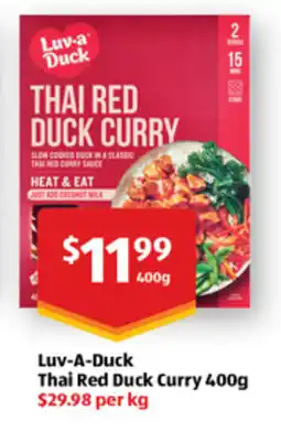 ALDI Luv-A-Duck Thai Red Duck Curry offer