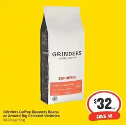 IGA Grinders Coffee Roasters Beans or Ground offer