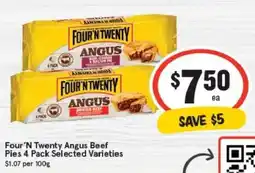 IGA Four 'N Twenty Angus Beef Pies offer
