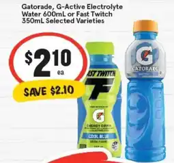 IGA Gatorade, G-Active Electrolyte Water or Fast Twitch offer