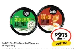 IGA ZooSh Dip Selected Varieties offer
