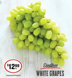 IGA Seedless white grapes offer