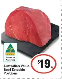 IGA Australian Value Beef Knuckle Portions offer