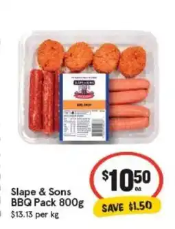 IGA Slape & Sons BBQ Pack offer