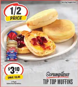 IGA Tip top muffins offer