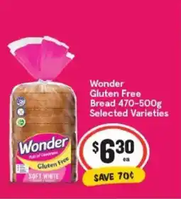 IGA Wonder Gluten Free Bread offer