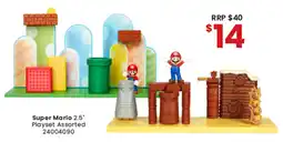 Toymate Super mario 2.5" playset assorted offer