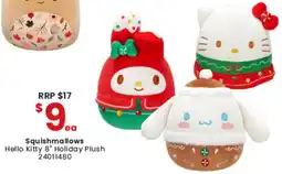 Toymate Squishmallows Hello Kitty 8" Holiday Plush offer