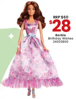 Toymate Barbie Birthday Wishes offer