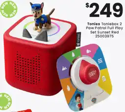 Toymate Tonies Toniebox 2 Paw Patrol Full Play Set Sunset Red offer