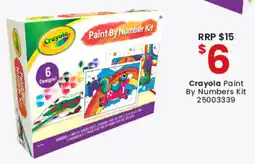 Toymate Crayola Paint By Numbers Kit offer