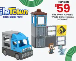 Toymate Tile Town Jurassic World Gate Escape offer