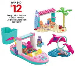 Toymate Mega Blox Barbie Colour Reveal Dolphin Exporation offer
