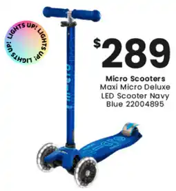 Toymate Micro Scooters Maxi Micro Deluxe LED Scooter Navy offer