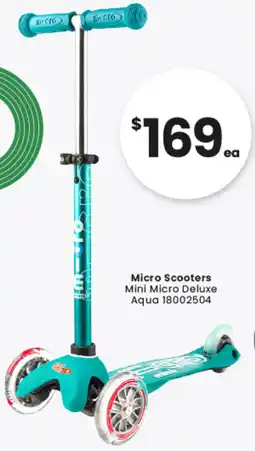 Toymate Micro Scooters Mini Micro Deluxe Aqua offer