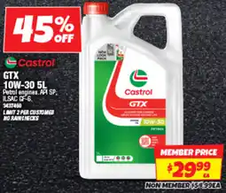 Autobarn Castrol GTX 10W-30 offer