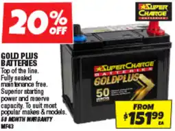 Autobarn Gold plus batteries offer