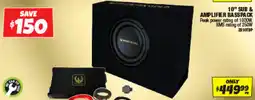 Autobarn 10" sub & amplifer basspack offer