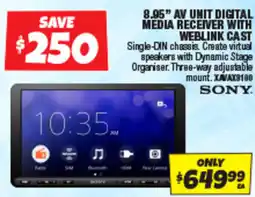 Autobarn 8.95" av unit digital media receiver with weblink cast offer