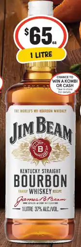 IGA Liquor Jim Beam White Label Bourbon offer