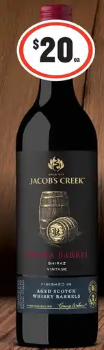 IGA Liquor Jacob's Creek Double Barrel Varieties offer