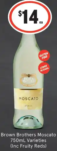 IGA Liquor Brothers Moscato Varieties offer