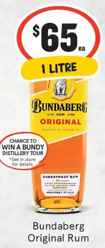 IGA Liquor Bundaberg Original Rum offer