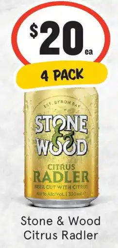 IGA Liquor Stone & Wood Citrus Radler offer