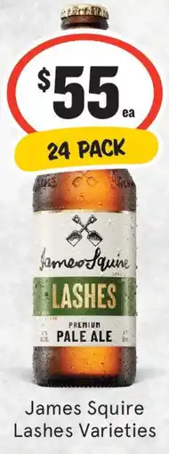 IGA Liquor James Squire Lashes Varieties offer