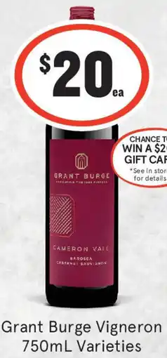 IGA Liquor Grant Burge Vigneron Varieties offer