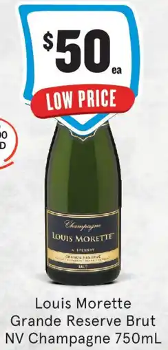 IGA Liquor Louis Morette Grande Reserve Brut NV Champagne offer