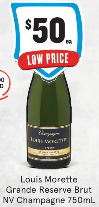 IGA Liquor Louis Morette Grande Reserve Brut NV Champagne offer