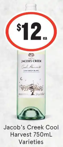 IGA Liquor Jacob's Creek Cool Harvest Varieties offer