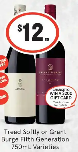 IGA Liquor Tread Softly or Grant Burge Fifth Generation Varieties offer