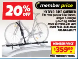 Autobarn Hybrid bike carrier offer
