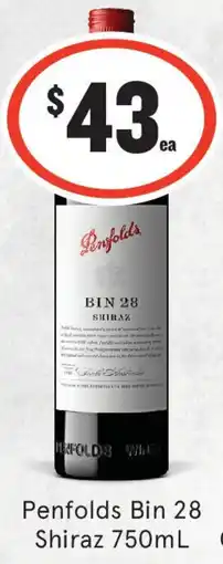 IGA Liquor Penfolds Bin 28 Shiraz offer