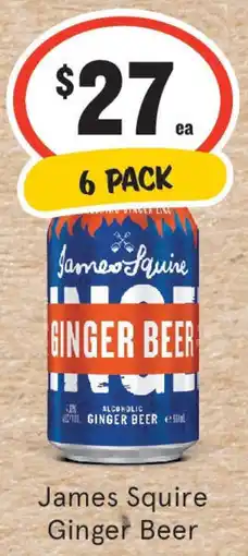 IGA Liquor James Squire Ginger Beer offer