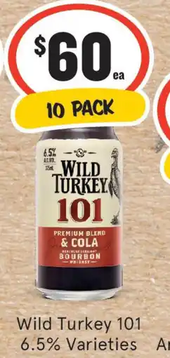 IGA Liquor Wild Turkey 101 6.5% Varieties offer