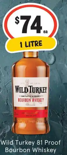 IGA Liquor Wild Turkey 81 Proof Bourbon Whiskey offer