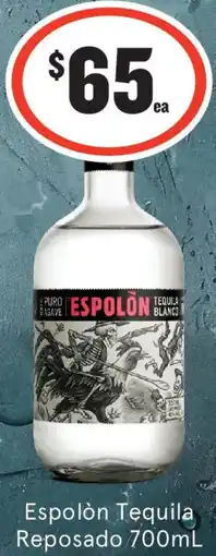 IGA Liquor Espolón Tequila Reposado offer