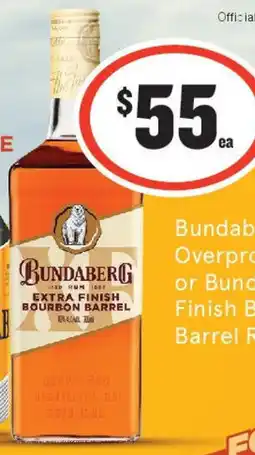 IGA Liquor Bundaberg Extra Finish Bourbon Barrel Rum offer