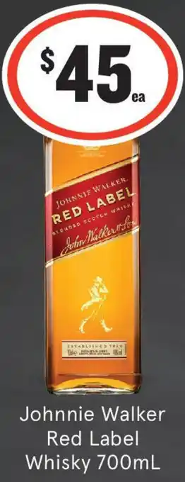 IGA Liquor Johnnie Walker Red Label Whisky offer