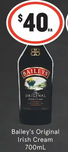 IGA Liquor Bailey's Original Irish Cream offer