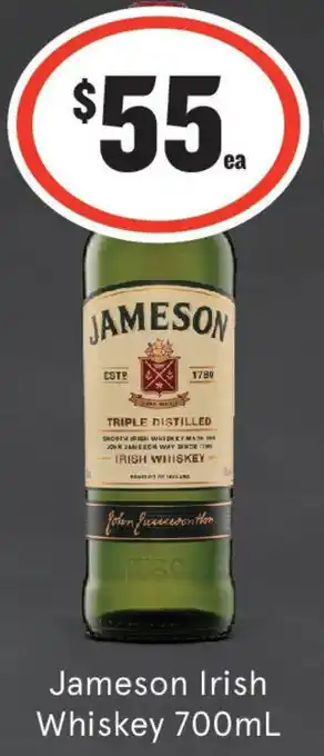 IGA Liquor Jameson Irish Whiskey offer