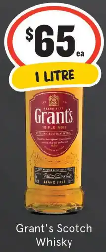 IGA Liquor Grant's Scotch Whisky offer