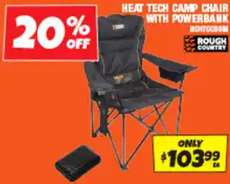 Autobarn Heat tech camp chair with powerbank offer