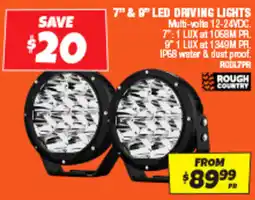 Autobarn 7" & 8" led driving lights offer