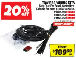 Autobarn Tow pro wiring kits offer